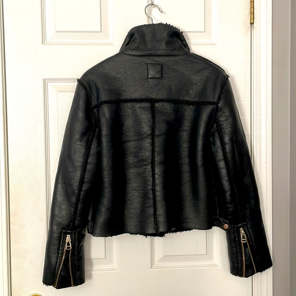 Forever 21 Faux Leather Winter Coat - Picture 2 of 3